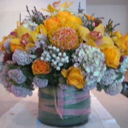Yellow Birthday Arrangement